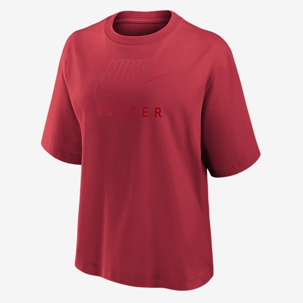 Womens red nike top on sale